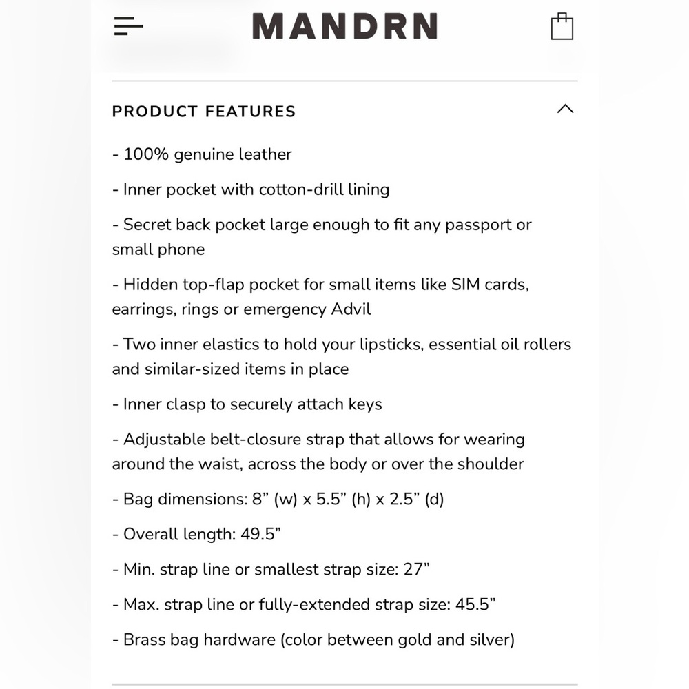 Mandrn Remy Fanny Pack - Picture 8 of 8
